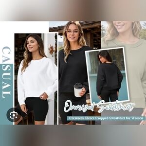 Black Crew Neck Sweatshirt | Size M